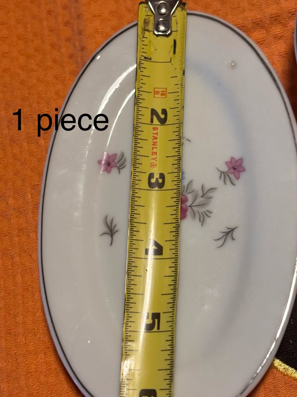 Mini Floral Cream and Pink Tea Plate and Cup Set - Picture 6 of 10